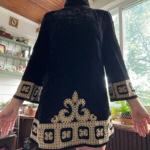 Elegant 60s velvet mini dress from London